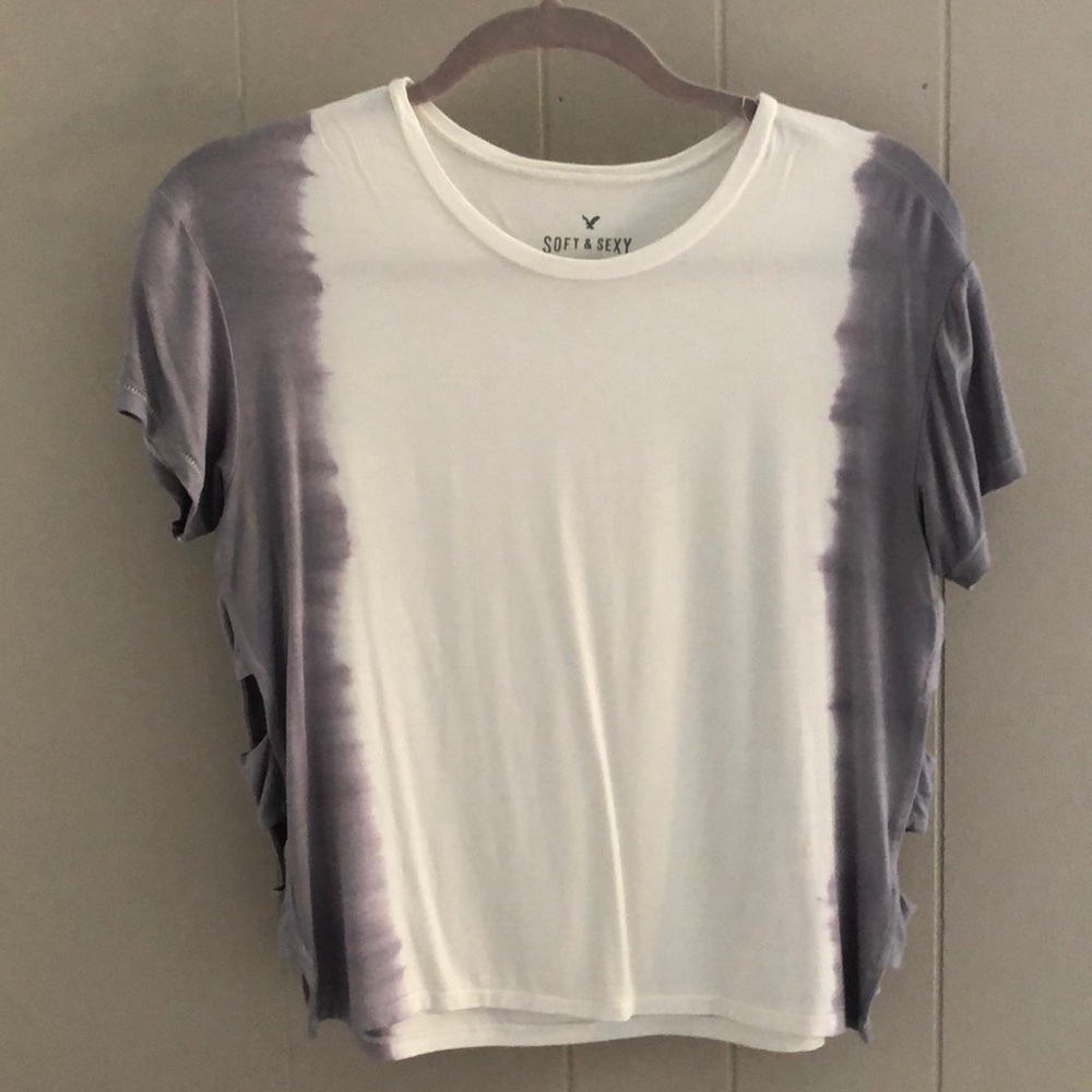 American eagle cut out shirt